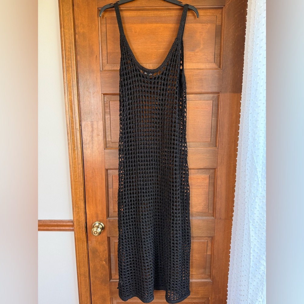 Wild Fable Black Crochet Maxi Swim Coverup - Picture 2 of 6